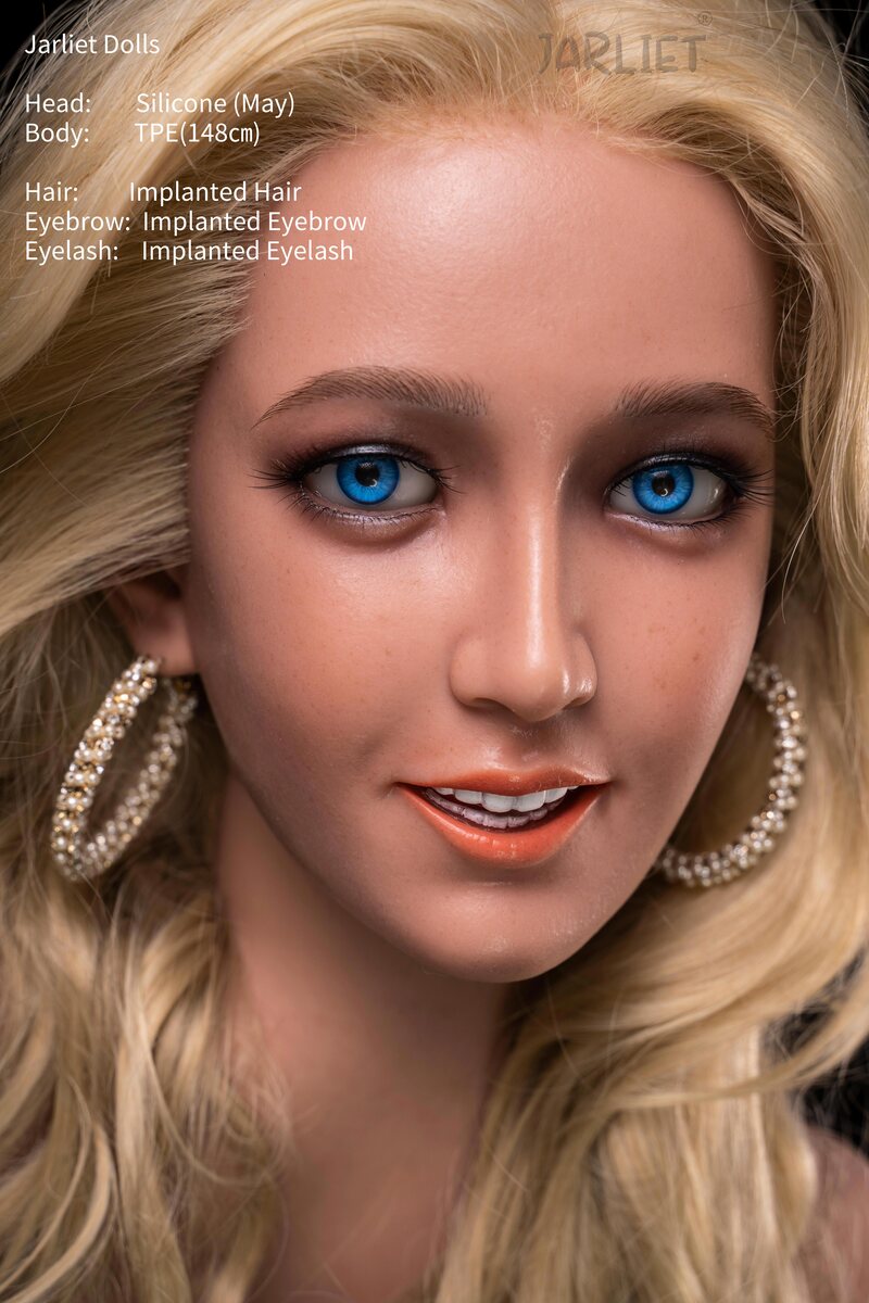 In Stock 4.98ft /152cm E Cup Silicone Head Sex Doll - Jarliet Doll May