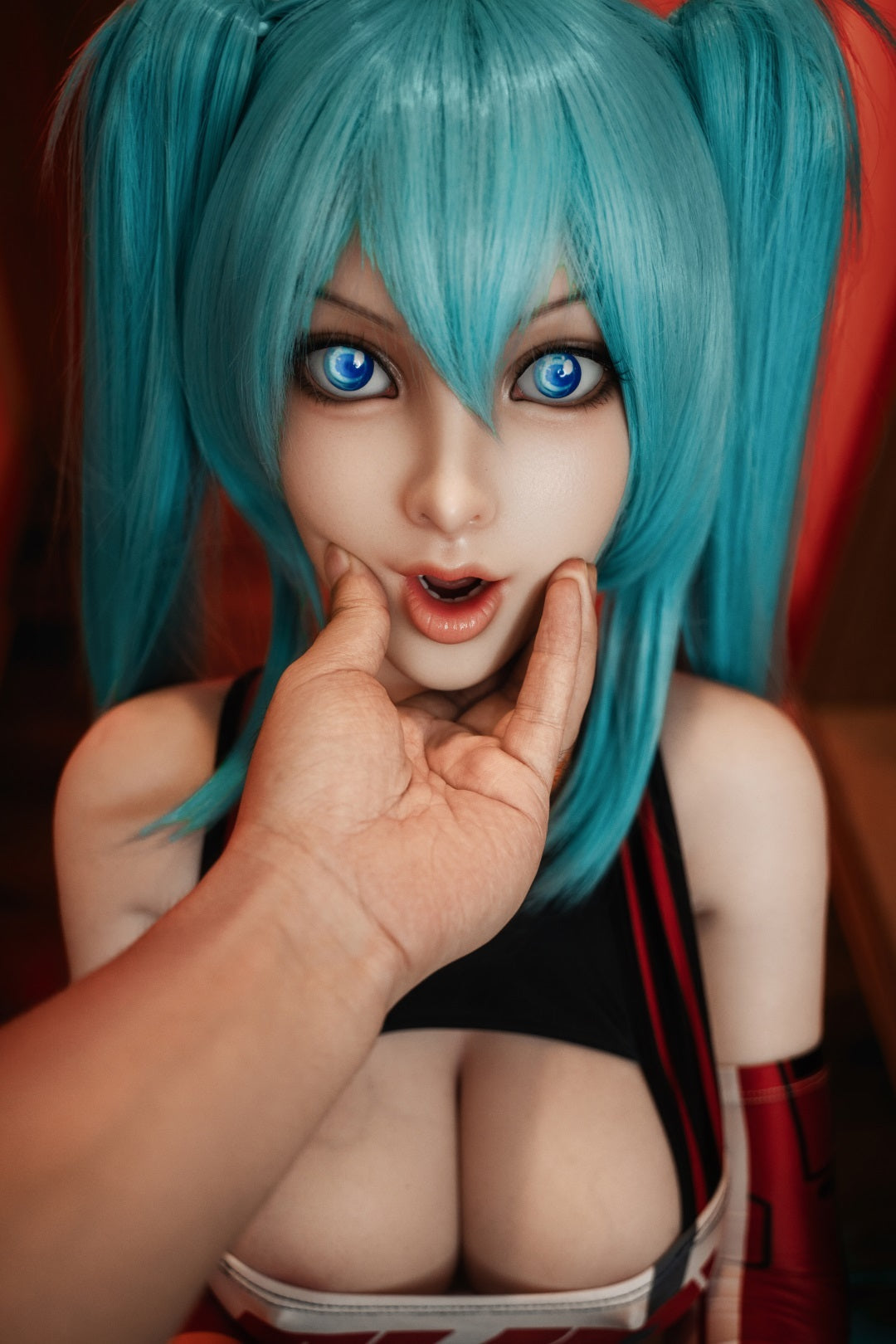 5ft2 / 158cm Movable Jaw Silicone Anime Sex Doll - Orange In丨Muncey