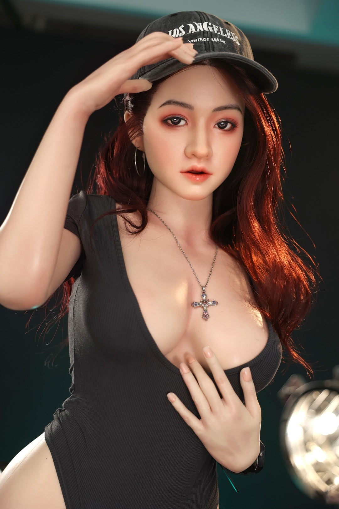 5ft5 / 165cm Movable Jaw Life Size Silicone Asian Sex Doll - Orange In丨Sally