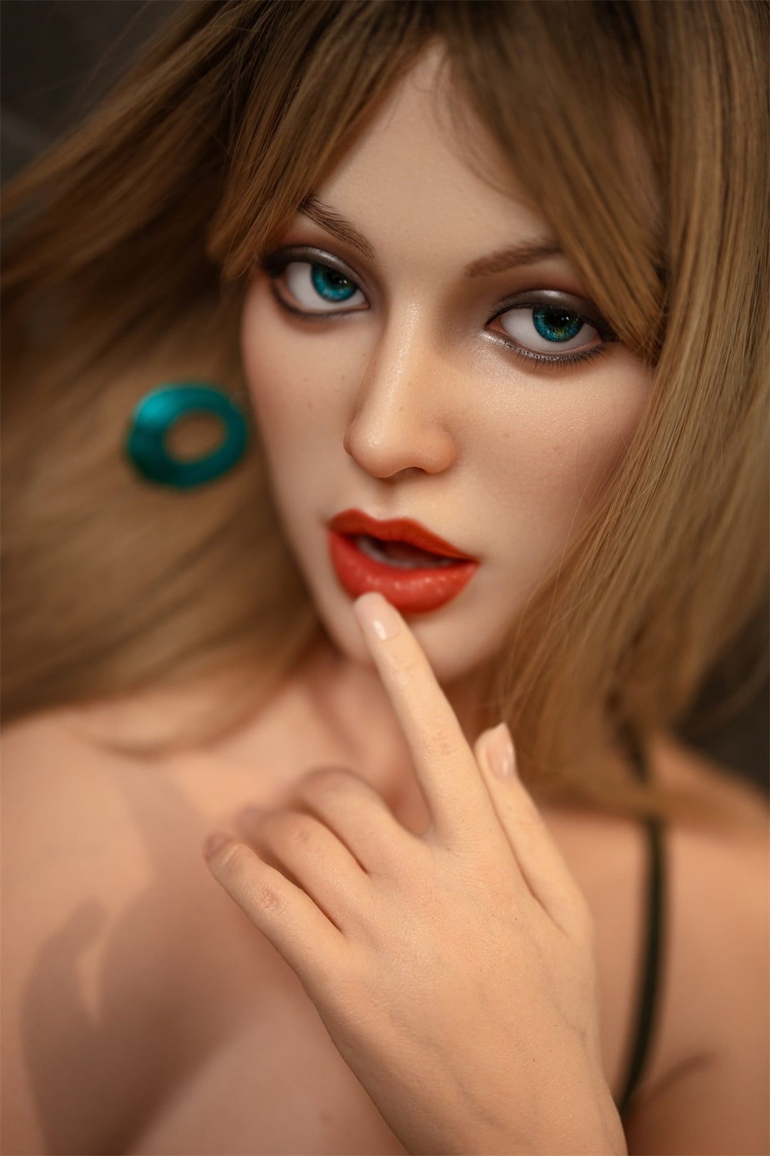 5ft6 / 168cm Movable Jaw Ultra Realistic Silicone Sex Doll - Orange In丨Tina