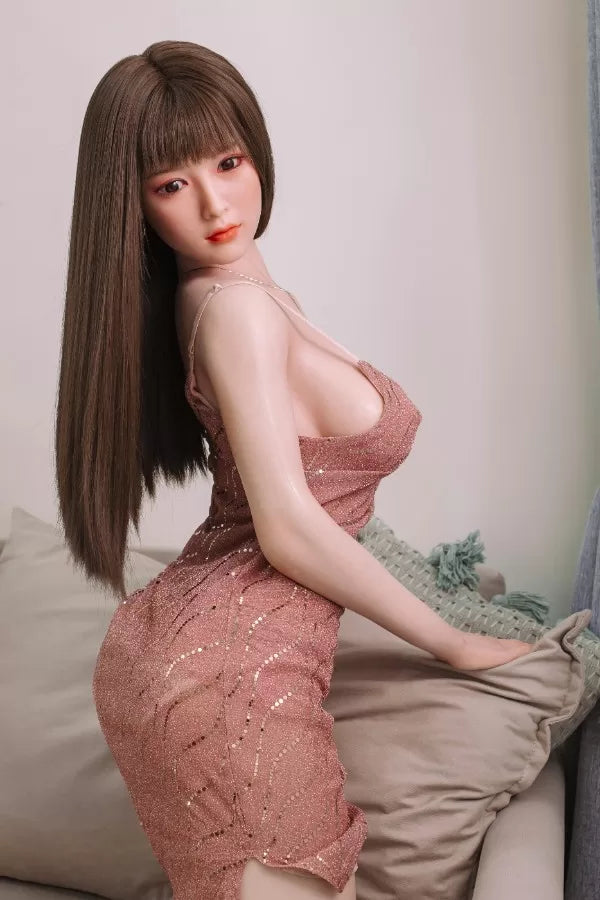 150cm / 4ft11 Big Boobs Fair Skin Silicone Asian Sex Doll - Dime Doll: Lilian