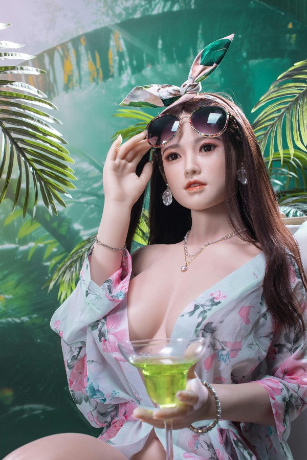 160cm / 5ft3 Life Size Asian Adult Silicone Sex Doll - Dime Doll: Cristal