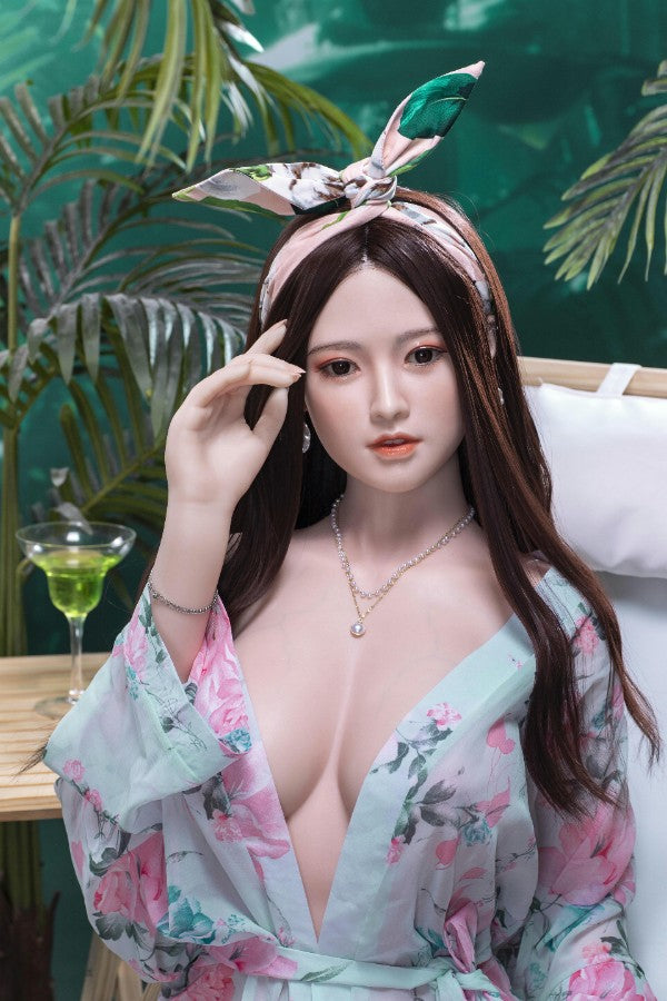 160cm / 5ft3 Life Size Asian Adult Silicone Sex Doll - Dime Doll: Cristal