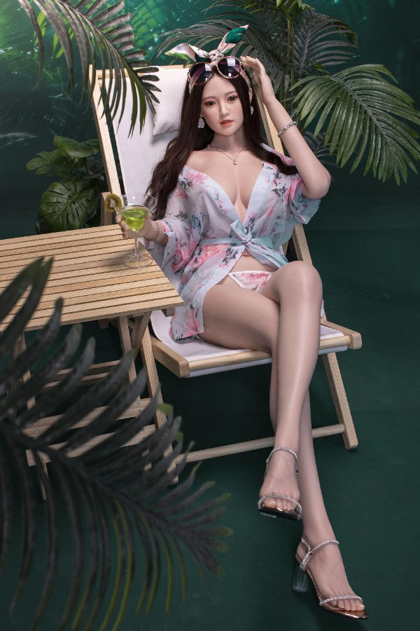 160cm / 5ft3 Life Size Asian Adult Silicone Sex Doll - Dime Doll: Cristal