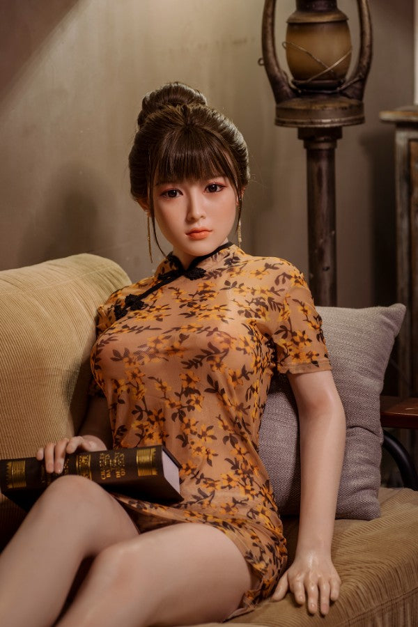 160cm / 5ft3 Life Size Chinese Elegant Silicone Sex Doll - Dime Doll: Lia