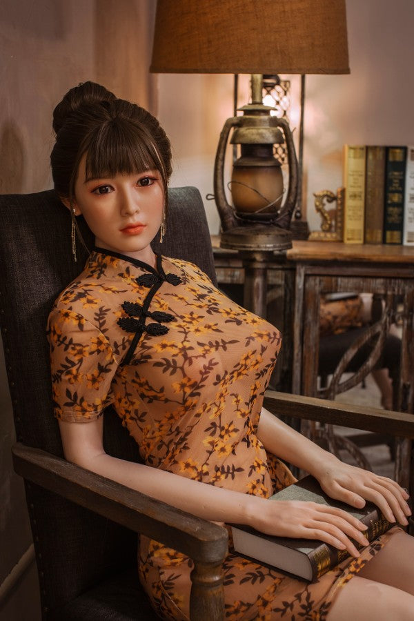 160cm / 5ft3 Life Size Chinese Elegant Silicone Sex Doll - Dime Doll: Lia