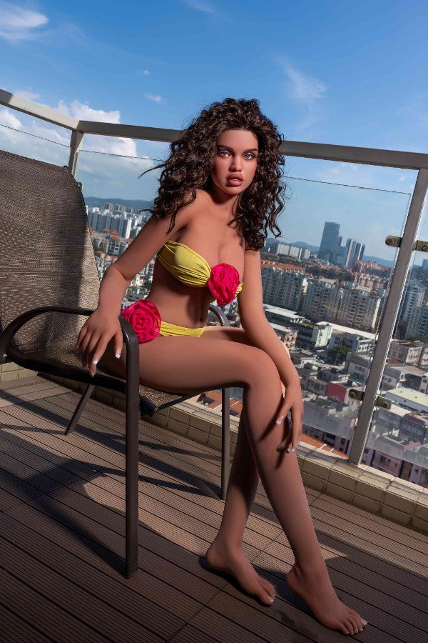 168cm / 5ft6 Lifelike Latina Silicone Big Wave Curls - Sex Doll Dime Doll: Alda