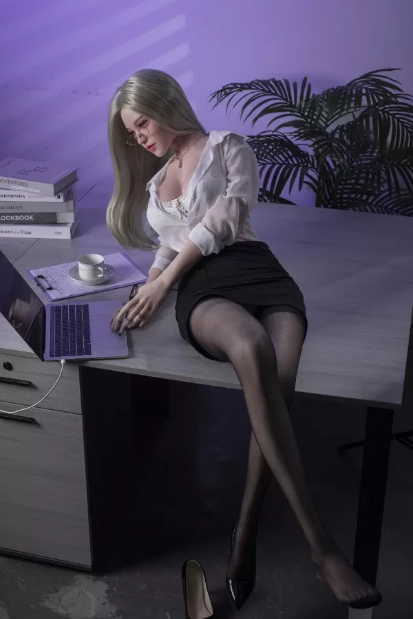 160cm / 5ft3 Office Worker Full Silicone Sexy Sex Doll - Dime Doll: Jolene