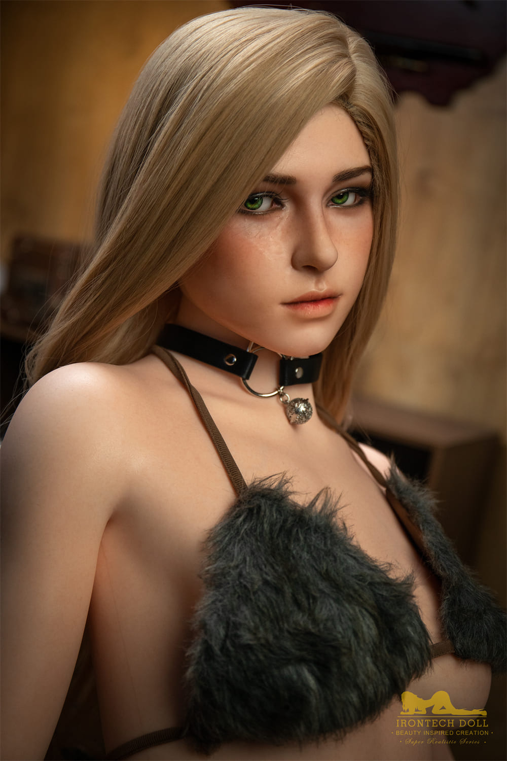 163cm / 5ft4 B-cup Blonde Silicone Furry Sex Doll - Irontech Doll Marina