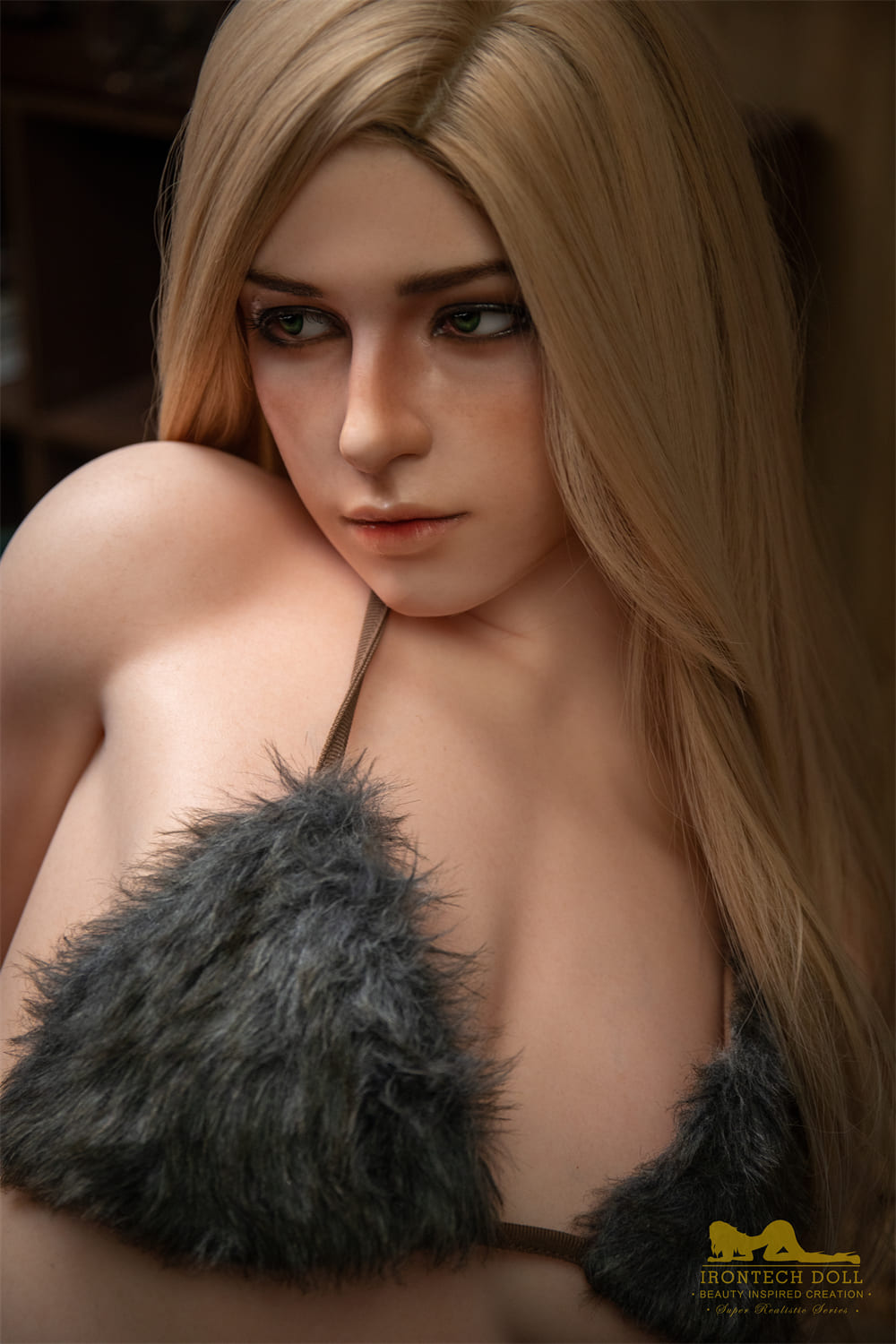 163cm / 5ft4 B-cup Blonde Silicone Furry Sex Doll - Irontech Doll Marina