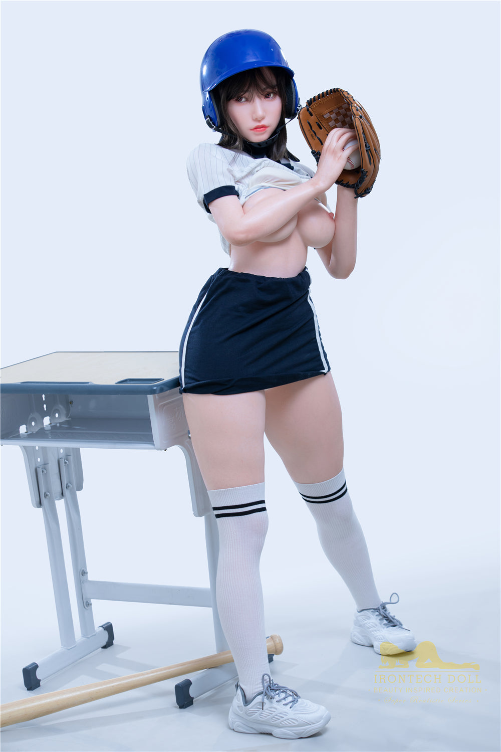 5ft / 153cm C-Cup Japanese Silicone Realistic Sex Doll Baseball Set - Irontech Doll Suki