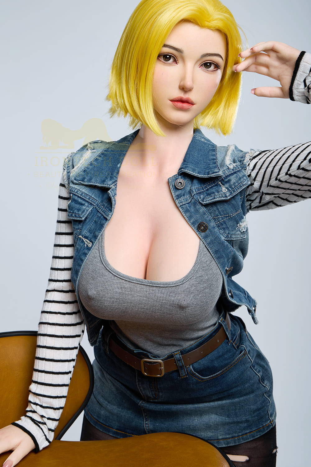 5ft3 / 159cm G-Cup Curvy Body  Silicone Japanese Sex Doll - Irontech Doll Jill