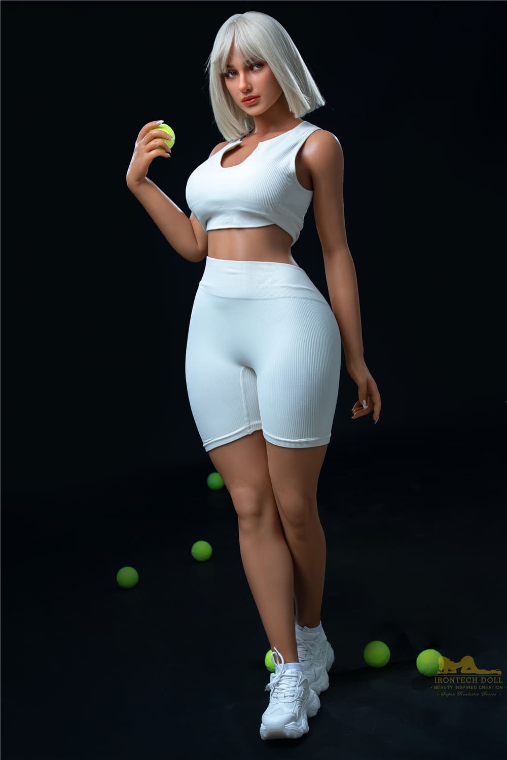 5ft4 / 164cm BBW Silicone Sex Doll Tennis Champion - Irontech Doll Luna