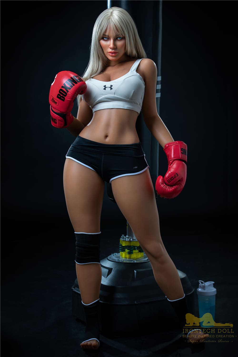 5ft5 / 164cm Taned Silicone Hot Sale Sex Doll Boxing Set - Irontech Doll Hedy