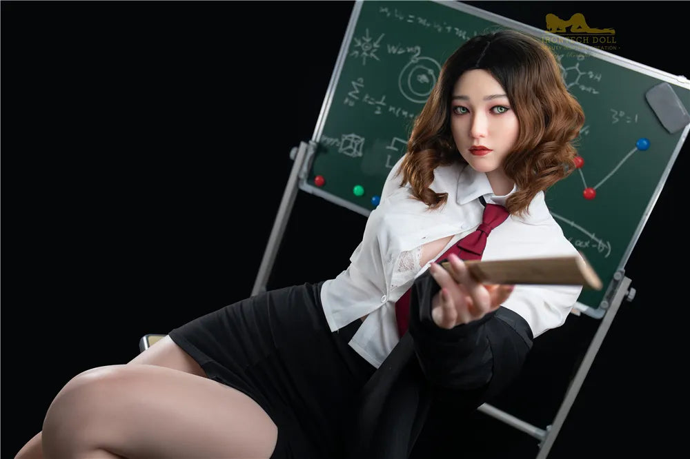 5ft5 / 166cm Silicone Japanese Sex Doll Sexy Uniform Temptation Teacher - Irontech Doll Misa