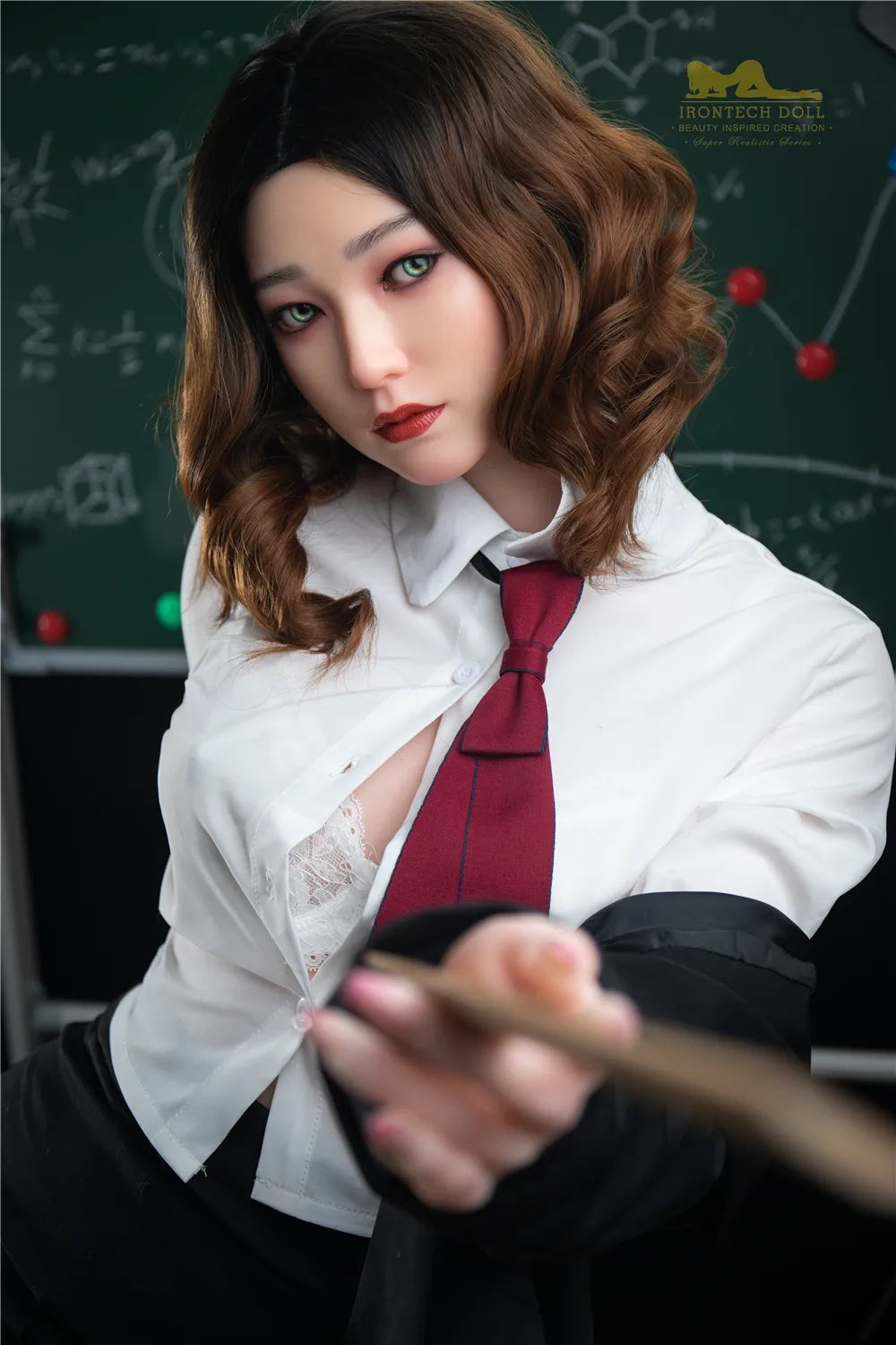 5ft5 / 166cm Silicone Japanese Sex Doll Sexy Uniform Temptation Teacher - Irontech Doll Misa