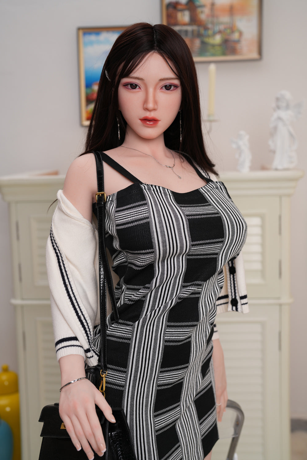 JXDOLL I In Stock 5.58ft/170cm Silicone Head Implanted Hair Sexdoll - Evslotia