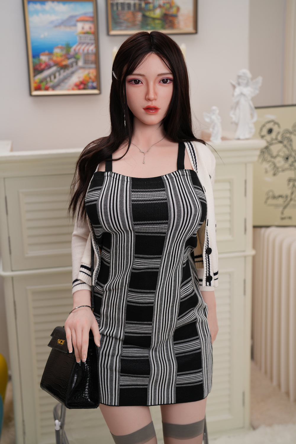 JXDOLL I In Stock 5.58ft/170cm Silicone Head Implanted Hair Sexdoll - Evslotia