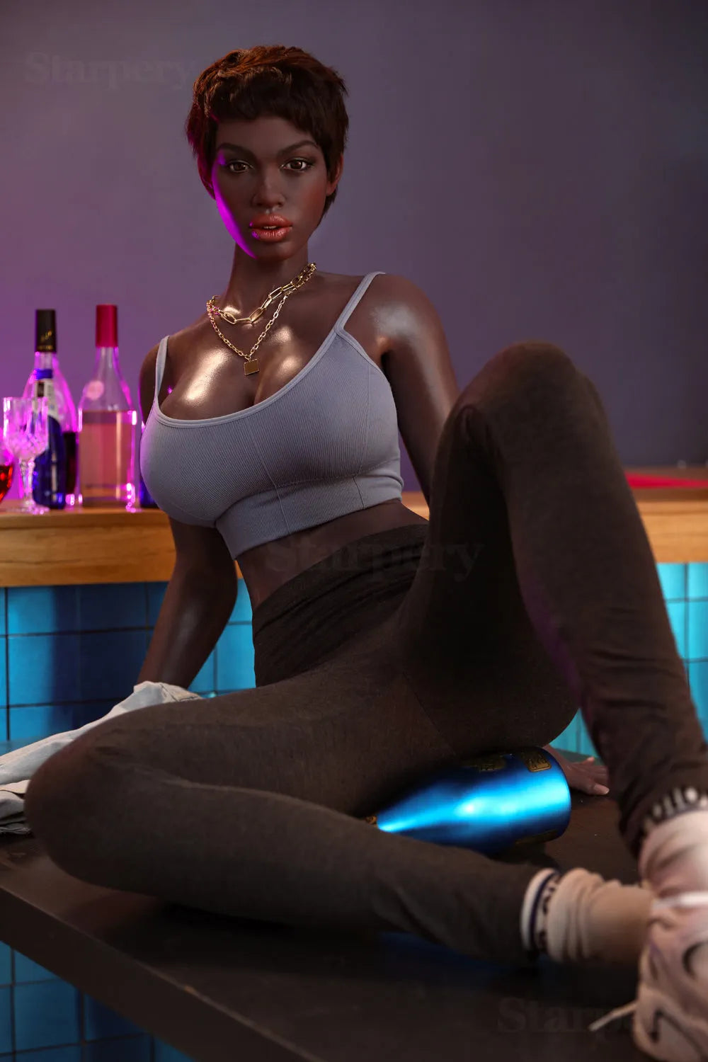 174cm (5ft8) G-Cup Realistic Black Women Sex Doll - Starpery Doll Daimy