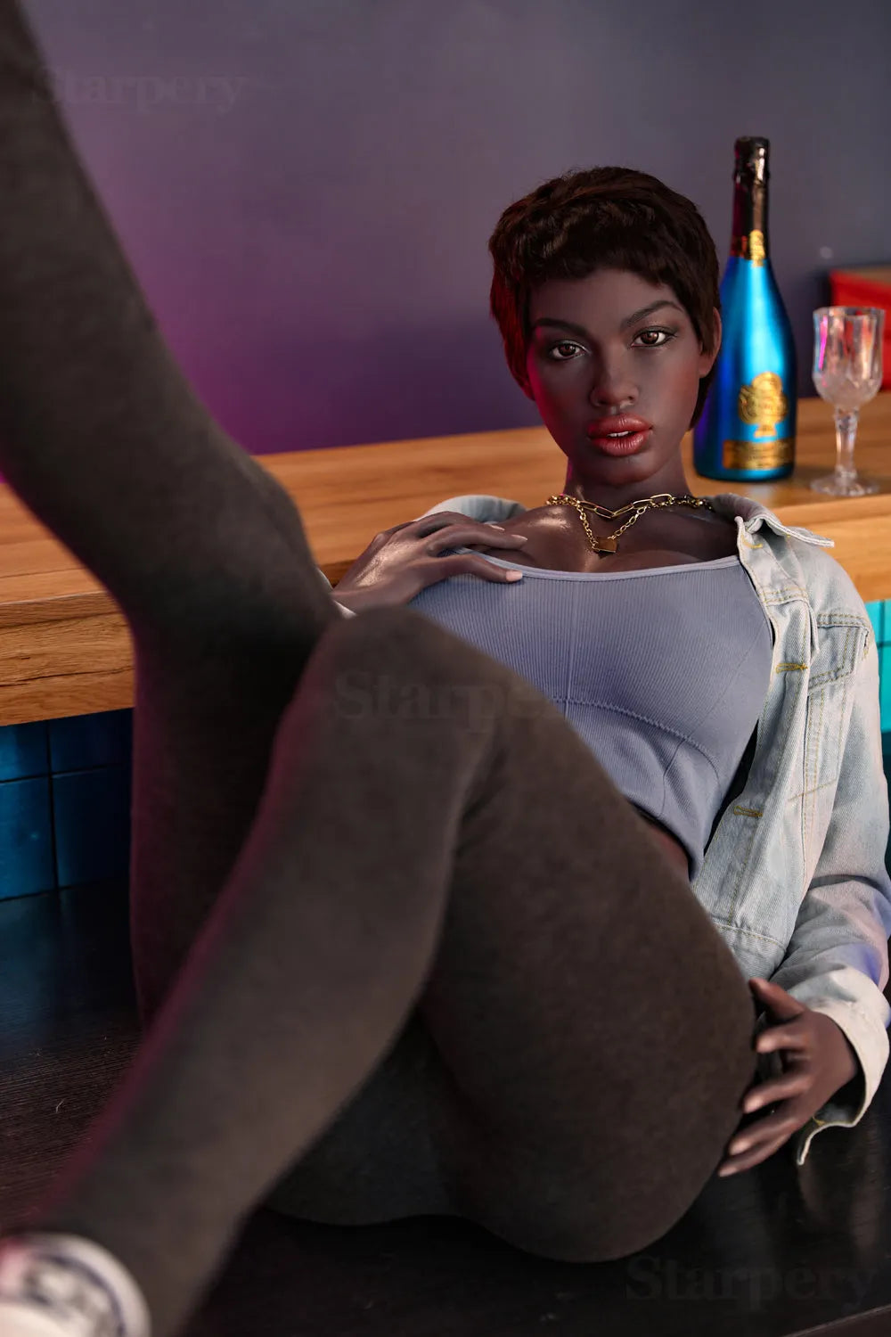 174cm (5ft8) G-Cup Realistic Black Women Sex Doll - Starpery Doll Daimy